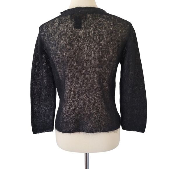 Vintage Classiques Entier Black‎ Mohair Blend Sweater - Picture 4 of 6